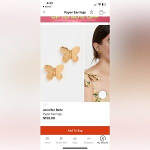 Jennifer Behr- never worn earring